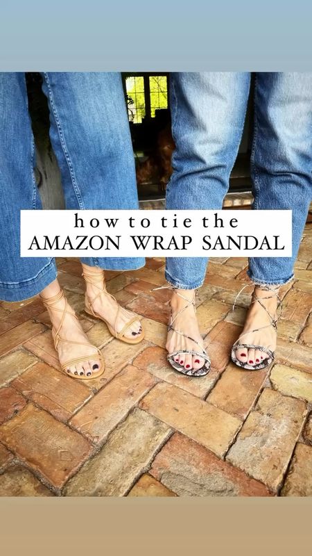 Check out how we tie our favorite summer wrap sandal from Amazon 👏🏻

This sandal is true to size and comes in many color ways. We love the snake, gold, black and neutral. Great for summer travel! 

#LTKVideo #LTKSeasonal #LTKShoeCrush