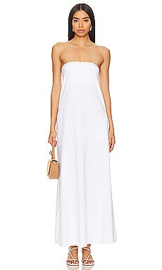 LNA Topanga Strapless Dress in White from Revolve.com | Revolve Clothing (Global)