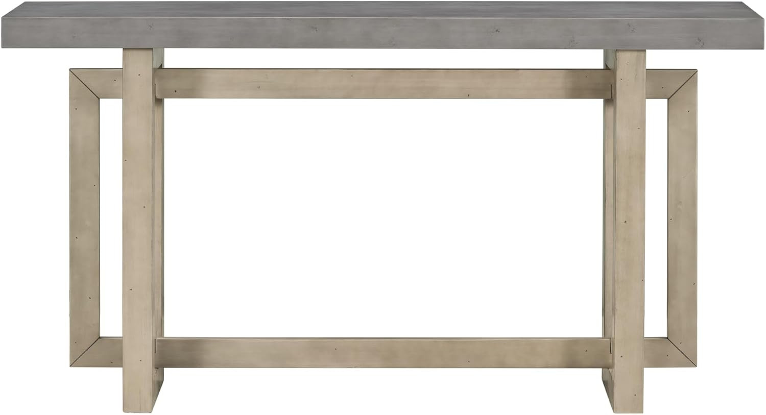 Quarte Exquisite Console Table with Industrial-Inspired Concrete Wood Top,Wood Sofa Side Table fo... | Amazon (US)