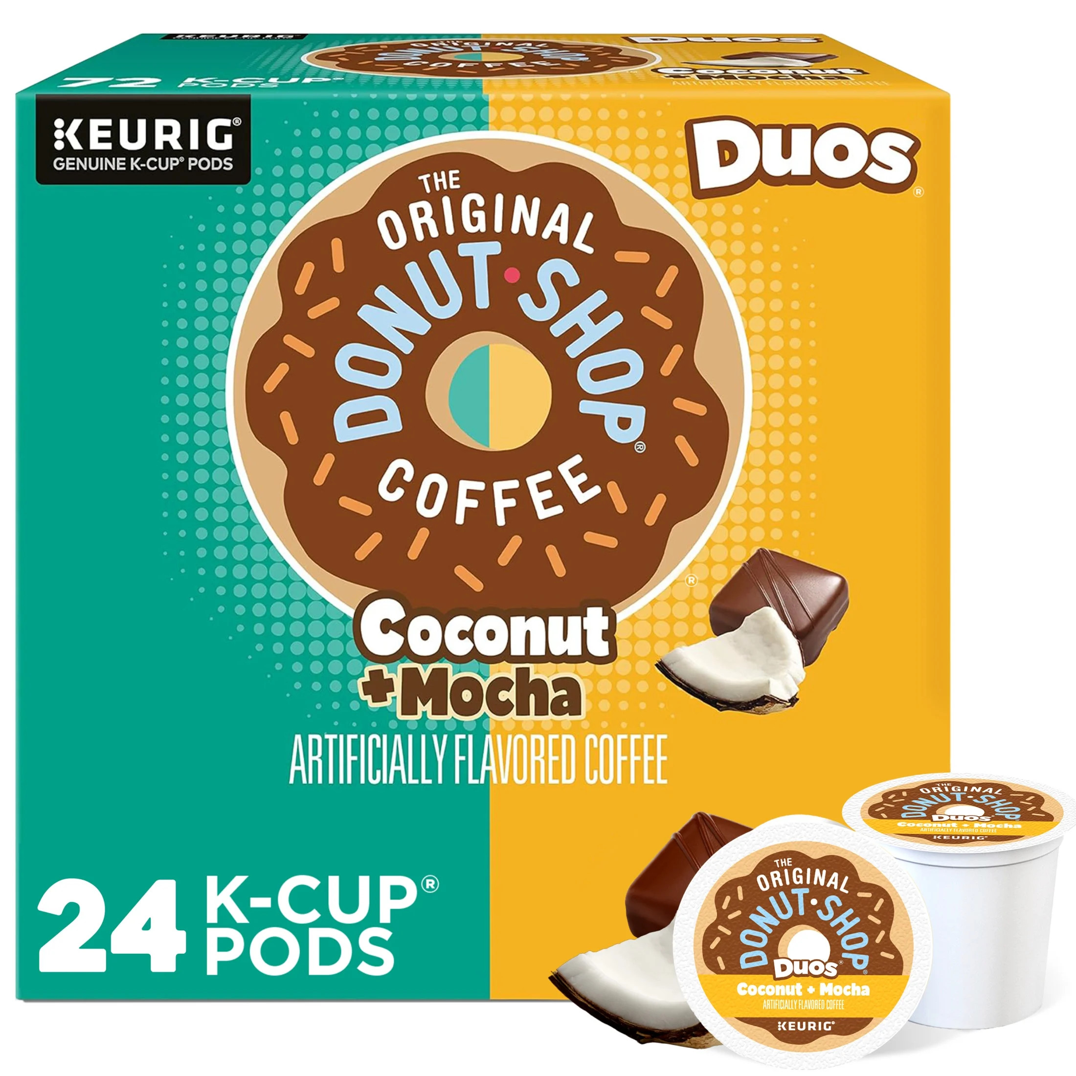 The Original Donut Shop, Coconut Mocha Medium Roast K-Cup Coffee Pods, 24 Count | Walmart (US)