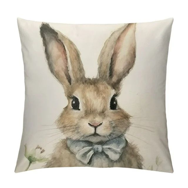 COMIO  Easter Decor Easter Bunny Pillow Covers  Spring Decor Easter Rabbit Pillow Chusion Covers | Walmart (US)