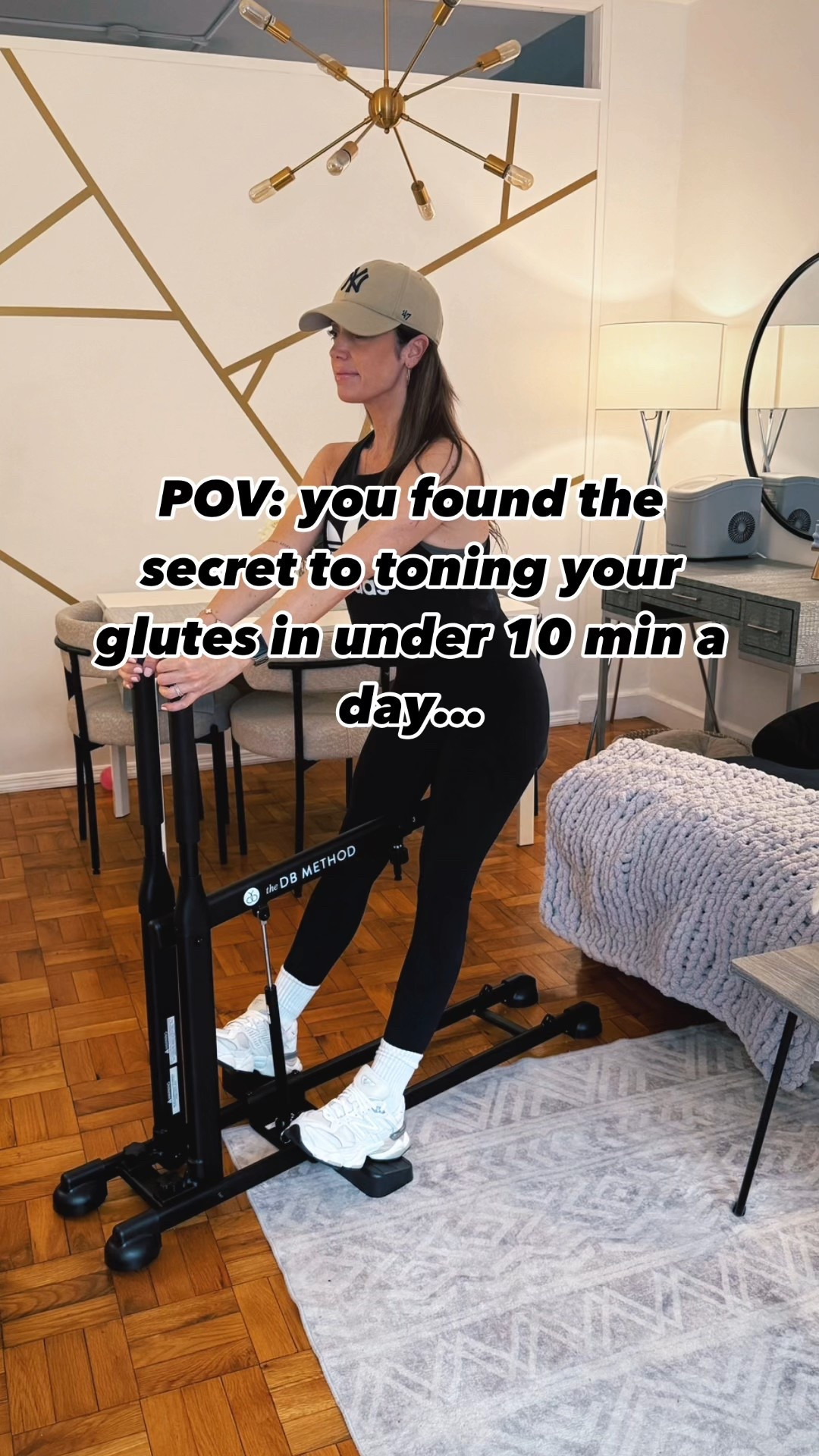 I’ve been using @thedbmethod squat machine for 10 minutes and day and have definitely seen a difference in my glutes and lower body. On sale rn for 10% off. The perfect machine that you can use daily and then hide away. 

#LTKActive #LTKOver40 #LTKHome