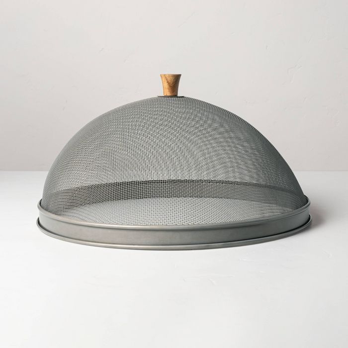 Mesh & Wood Food Dome - Hearth & Hand™ with Magnolia | Target