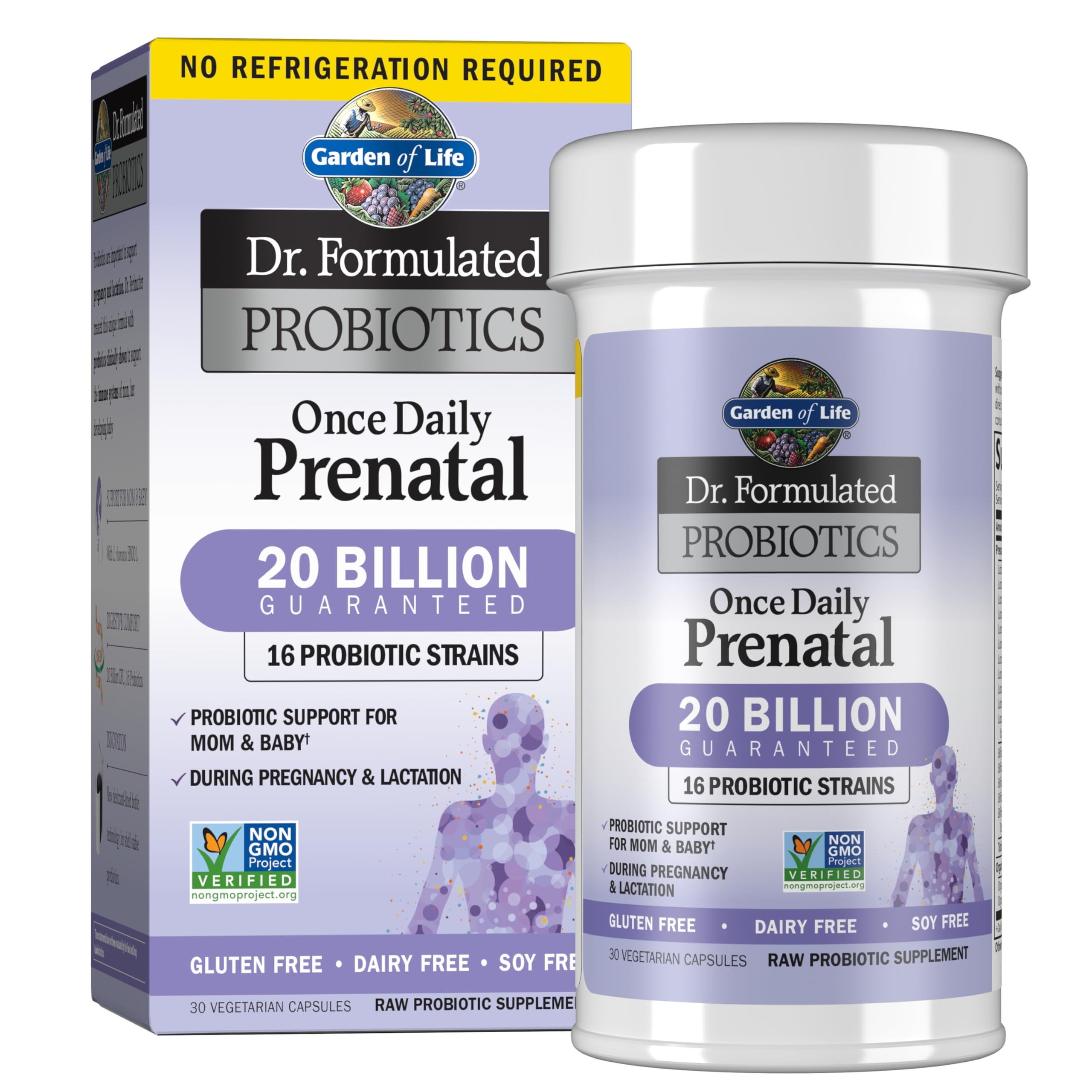Garden of Life Dr. Formulated Probiotics Once Daily Prenatal - Acidophilus and Bifidobacteria Pro... | Amazon (US)