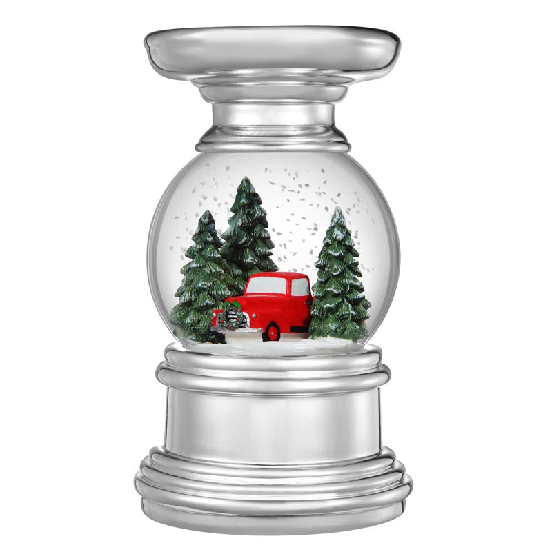 Truck in Woods Christmas Snow Globe | Wayfair North America