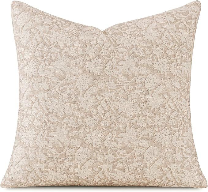 Amor Virisso Floral Throw Pillow Covers 18x18 Couch Pillows for Living Room Decorative Accent Pil... | Amazon (US)