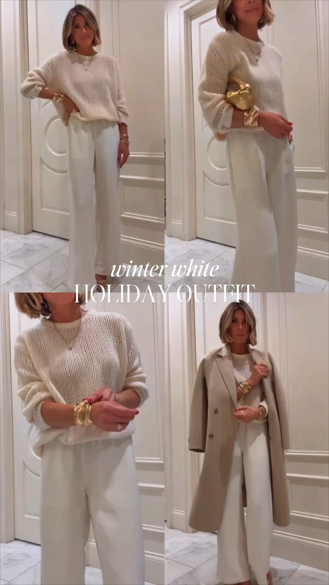 An all white Christmas holiday outfit idea.

#LTKootd #LTKHoliday