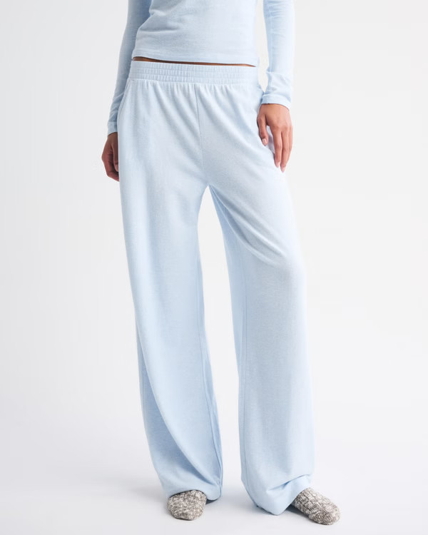 Lounge Brushed Wide Leg Sweatpant | Abercrombie & Fitch (US)