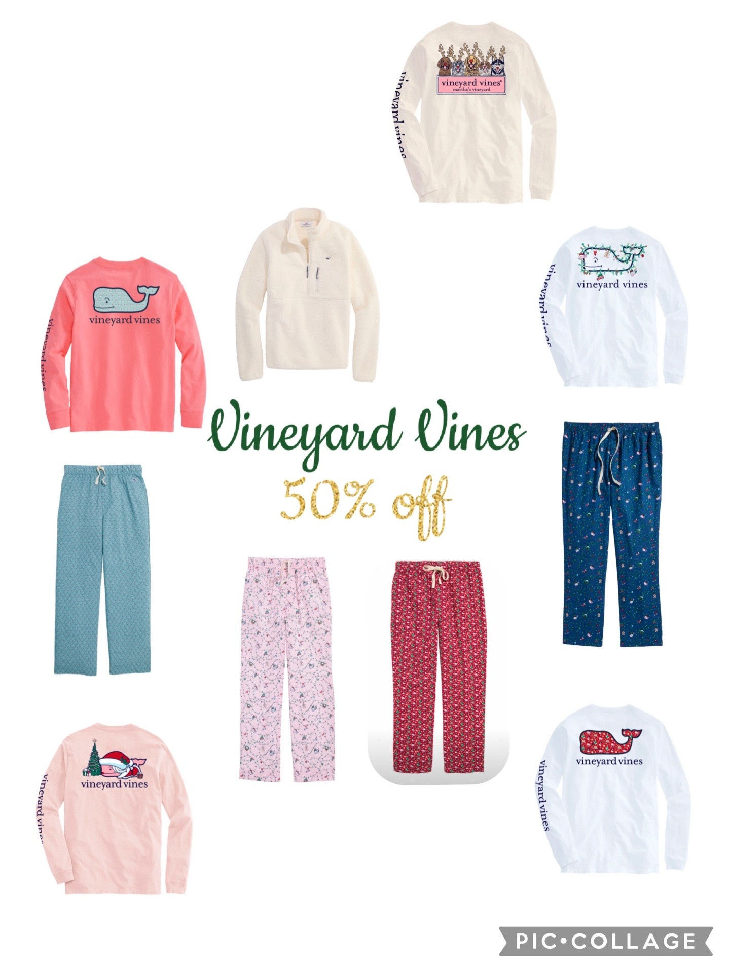 Vineyard Vines has 50% off going on now!!! You can get your holiday pajamas, family shirts and other clothing items for under $50! I am dying to buy our Christmas shirts and so excited for the holiday season!

#LTKSeasonal #LTKHoliday #LTKSaleAlert