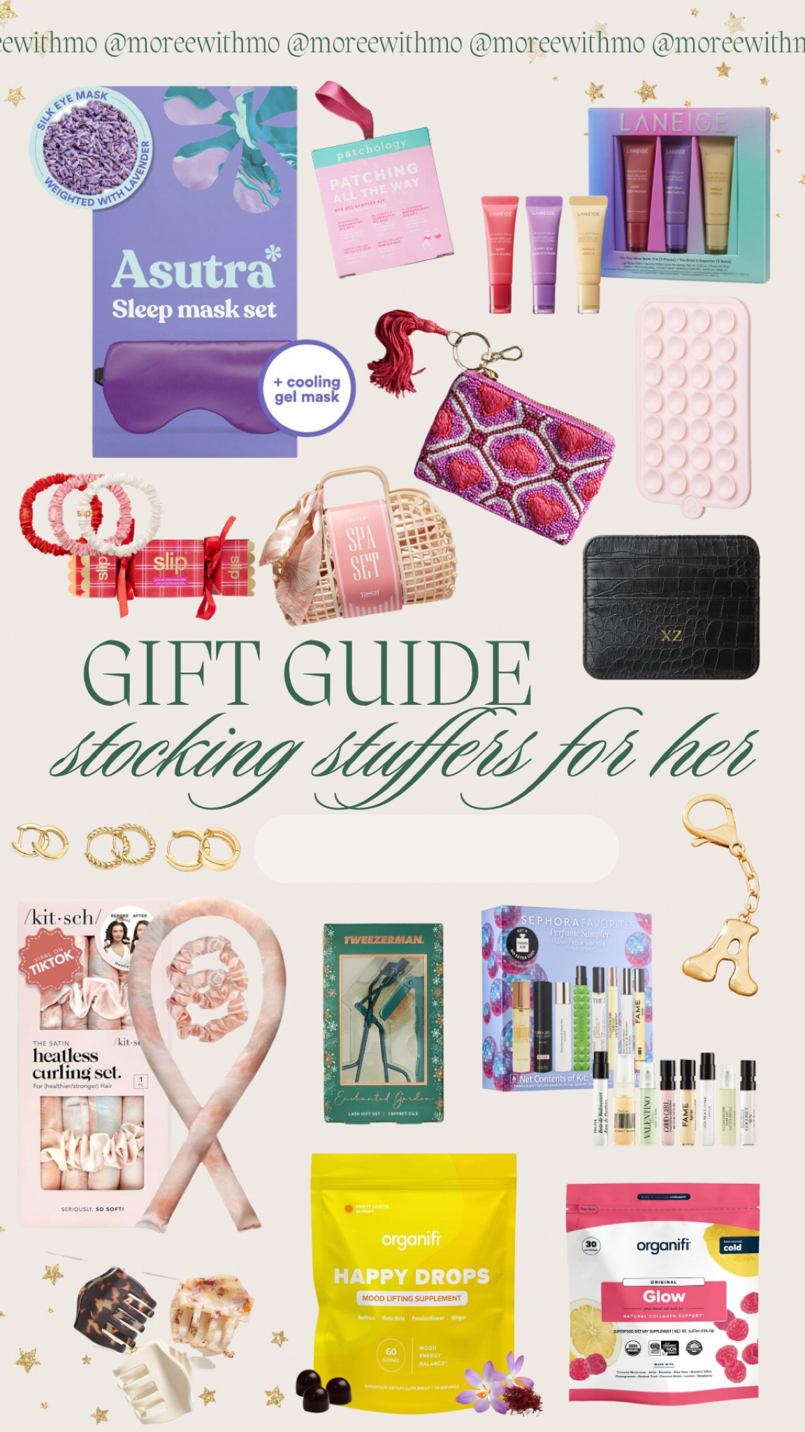 Stocking stuffers for her! 

Gift Guide 
Stocking stuffers 
Seasonal 
Holiday 
Beauty 

#LTKHoliday #LTKSeasonal #LTKGiftGuide