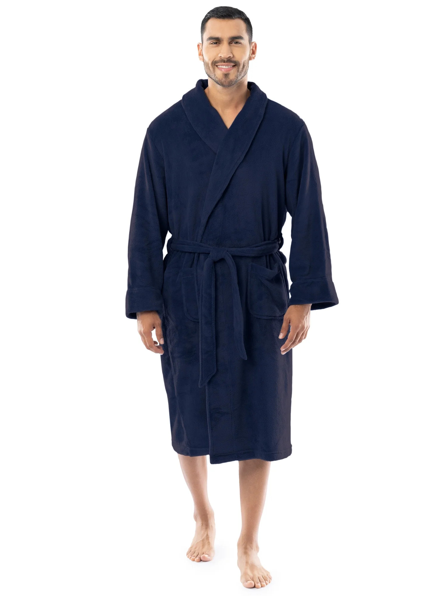 Fruit of the Loom Men's Sleep Soft Fleece Robe, One Size | Walmart (US)