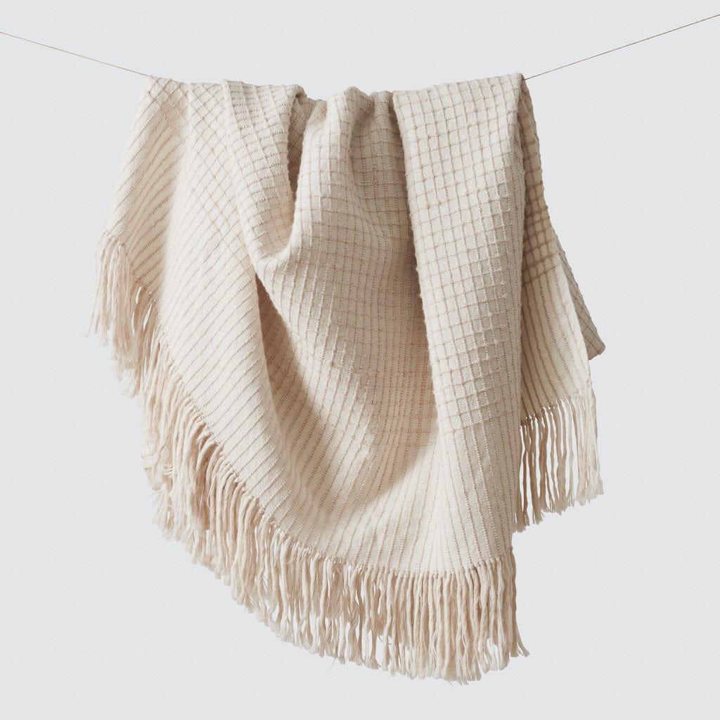 Grey & Sand Alpaca Throw Blanket | Ethically Crafted in Peru   – The Citizenry | The Citizenry