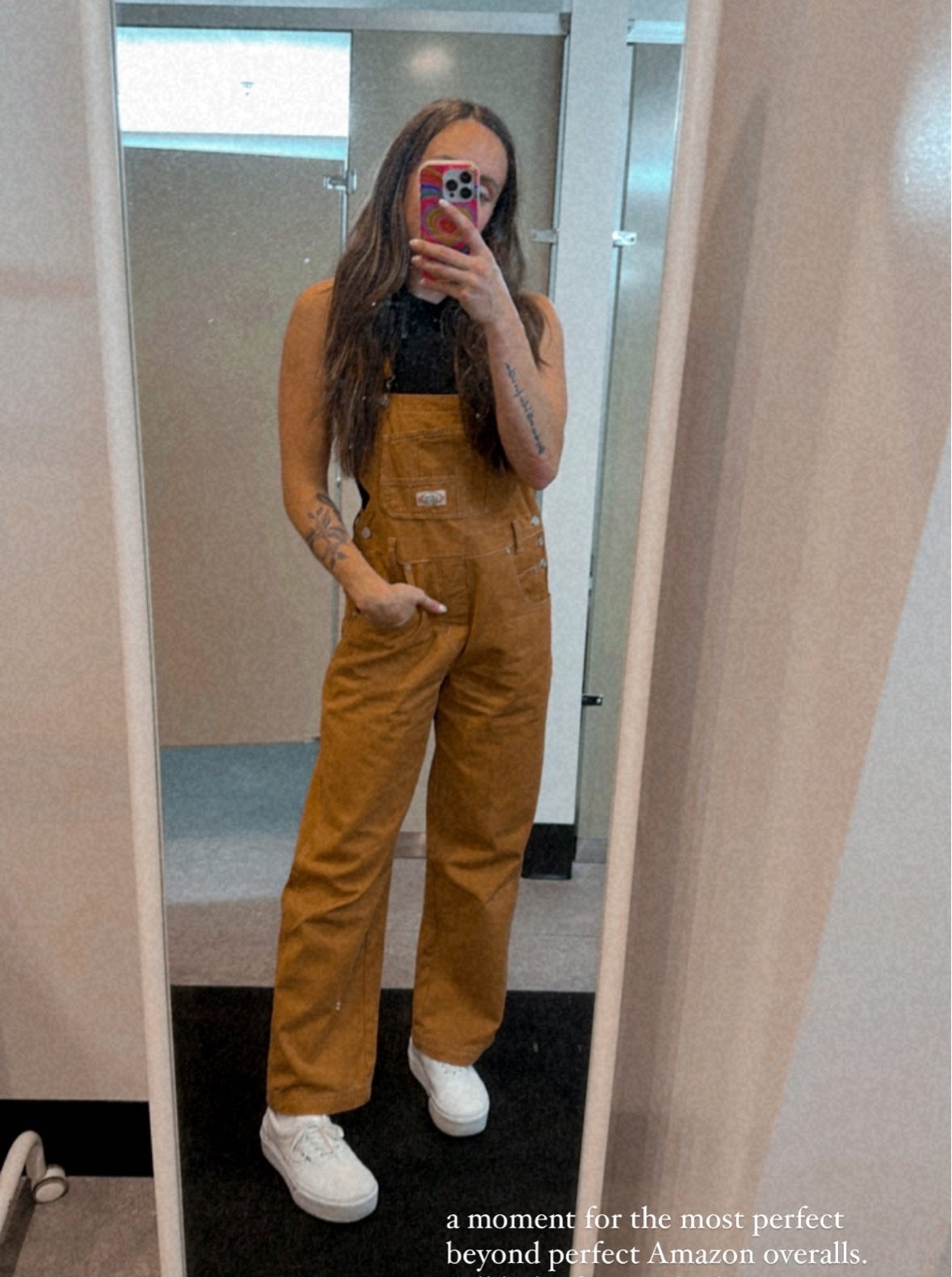 Favorite, perfectly, effortlessly baggy overalls from Amazon! I have them in two colors and they are both 🤌🏼 This gorgeous carhart brown and the cargo denim.

#LTKunder100 #LTKstyletip #LTKunder50