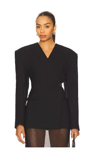 x Yhasmina Ferrara Naama Blazer in Black | Revolve Clothing (Global)