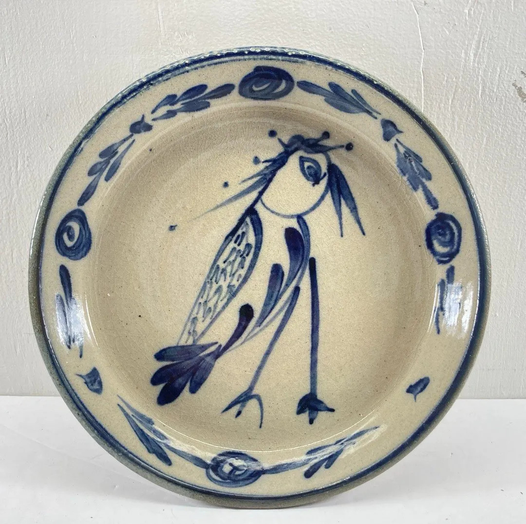 Vintage Signed RINNY STABER Salt Glaze Bird Stoneware Pottery Bowl Cottage Core - Etsy | Etsy (Global)