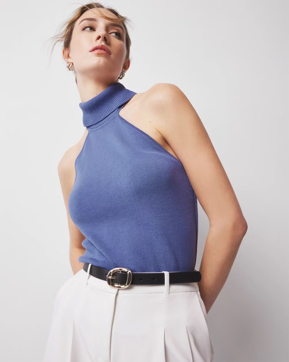 Halter Turtleneck Sweater | White House Black Market