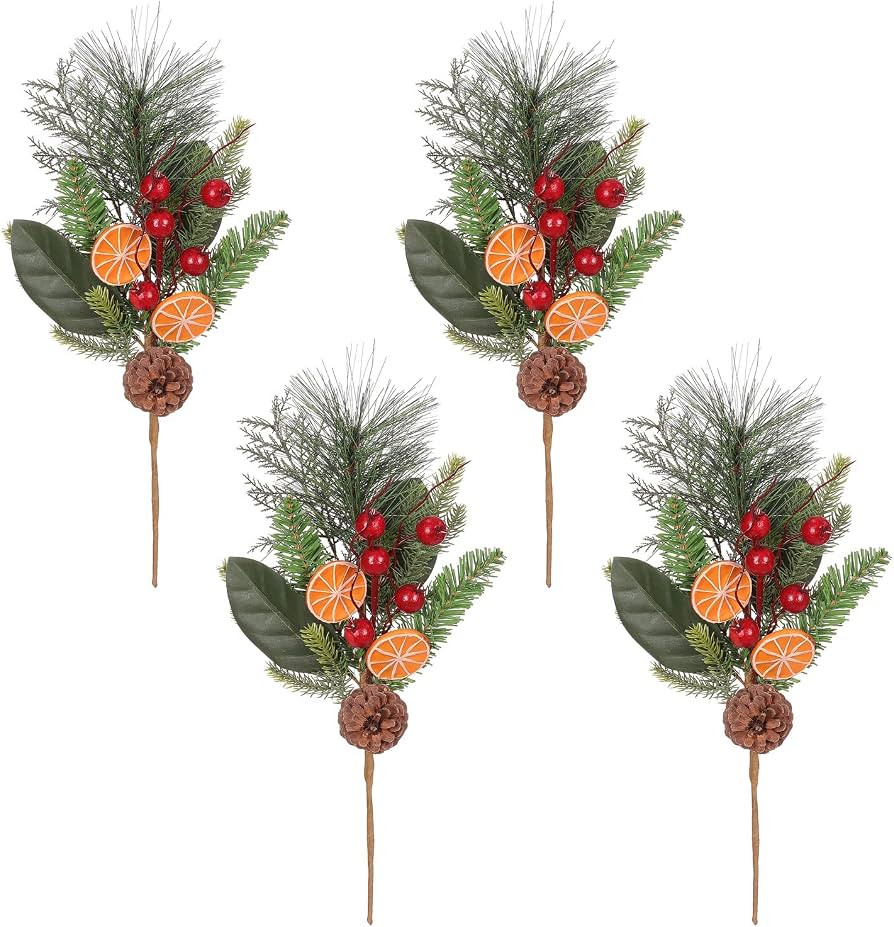 Deluxe Christmas Holiday Spray 18In with Artificial Pine Needle, Plastic Greenery, Red Berries, N... | Amazon (US)