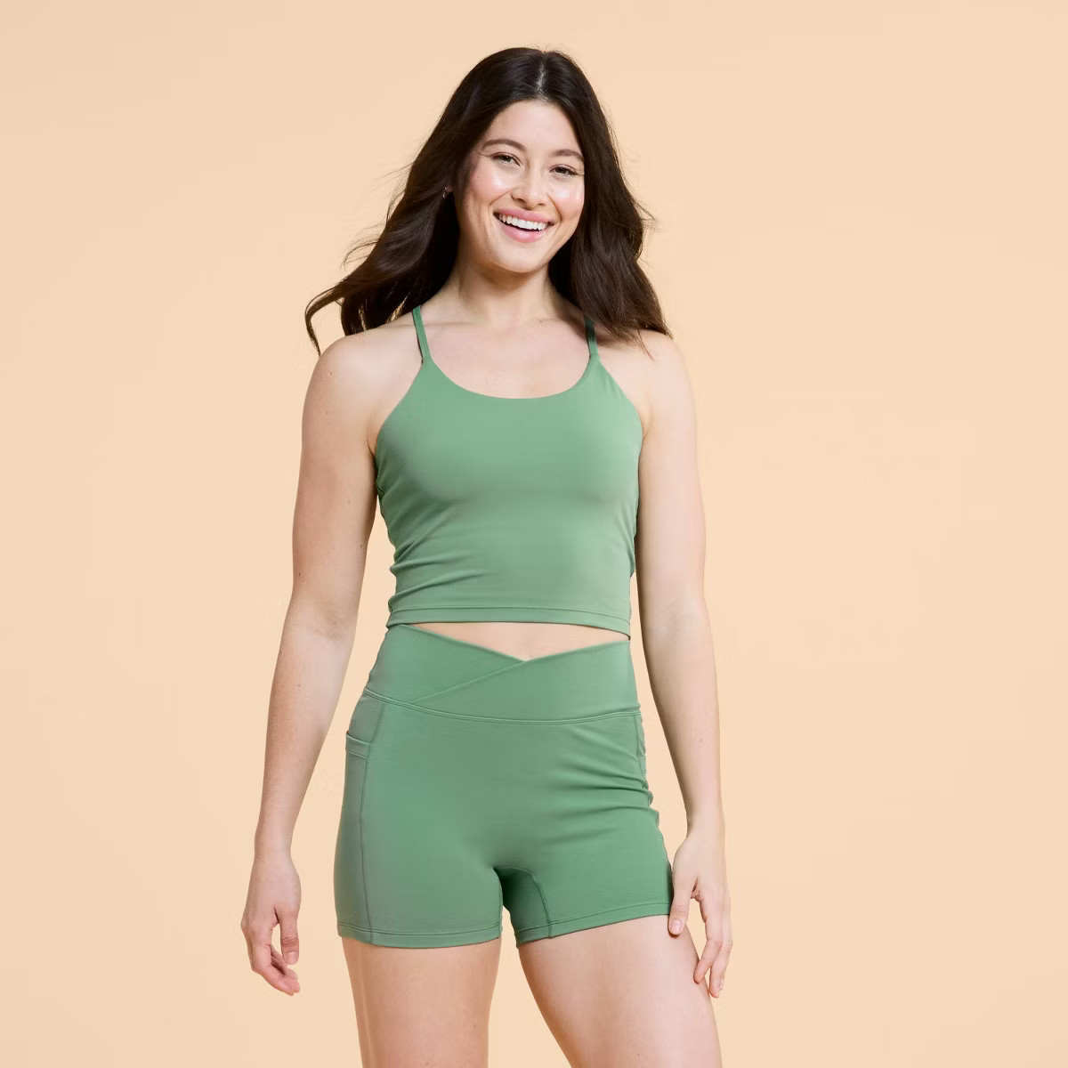 Blogilates Women's Strappy Cropped Tank Top | Target