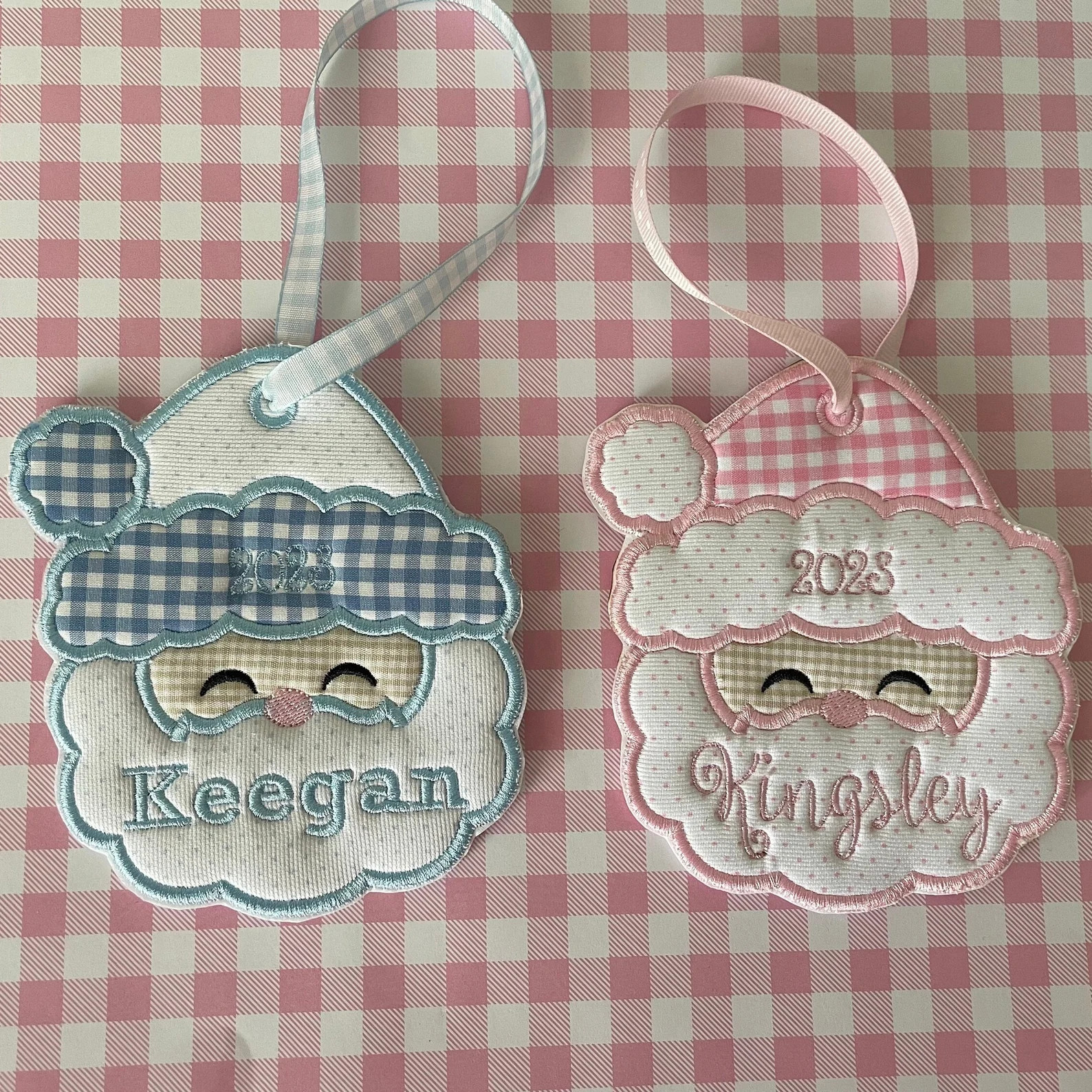 2025 Keepsake Ornament,  Baby's first Christmas, Silhouette girl Embroidery Ornament, Family Chri... | Etsy (Global)