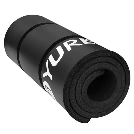 YR Yoga Mat 1 inch Thick High-density NBR Foam Pilates Exercise Mats 76" Long, Black W/ Bag | Walmart (US)