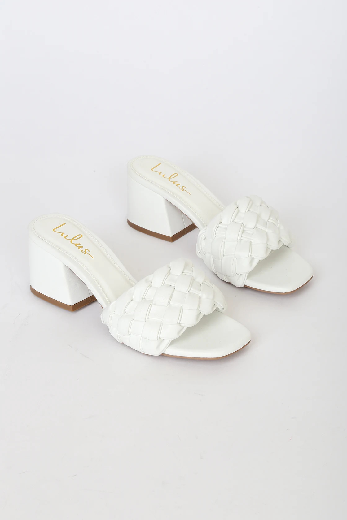 Katenn White Woven High Heel Sandals | Lulus (US)