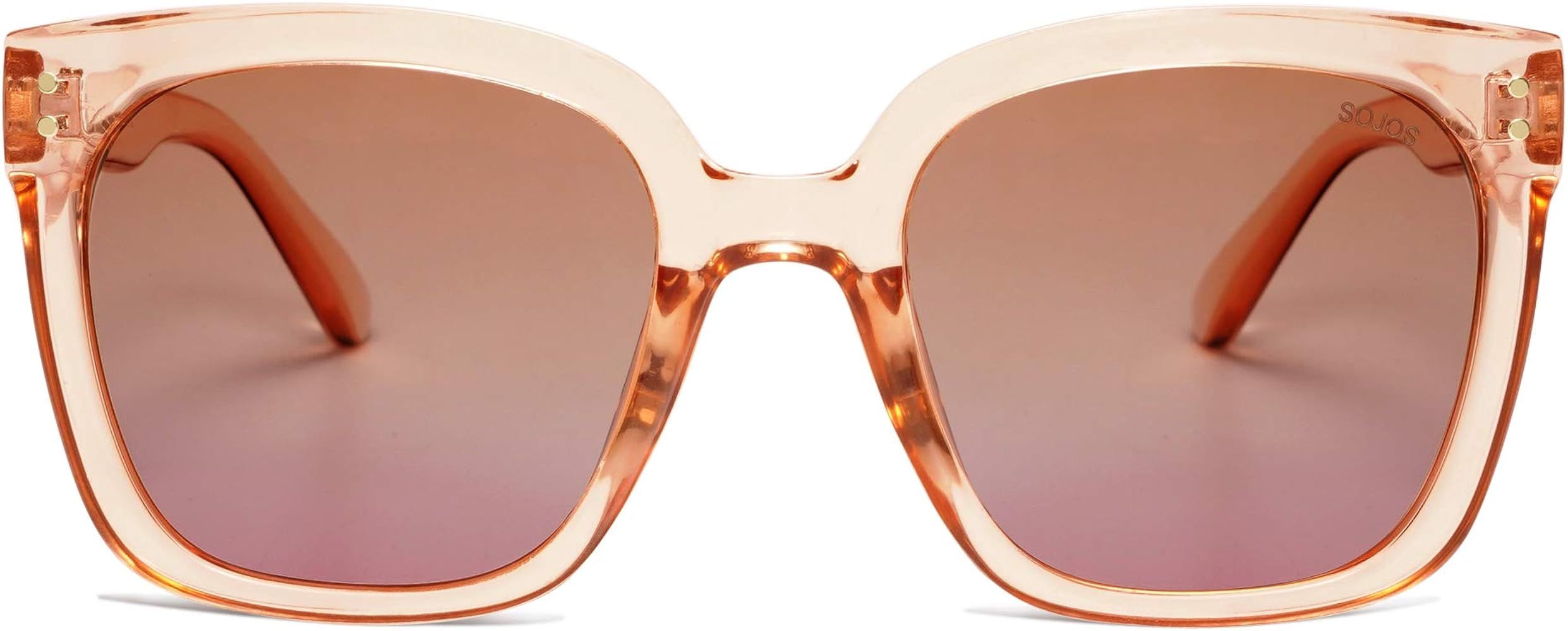 SOJOS Classic Square Sunglasses Large Frame Unisex UV400 Simple Chic Style SJ2146 | Amazon (US)