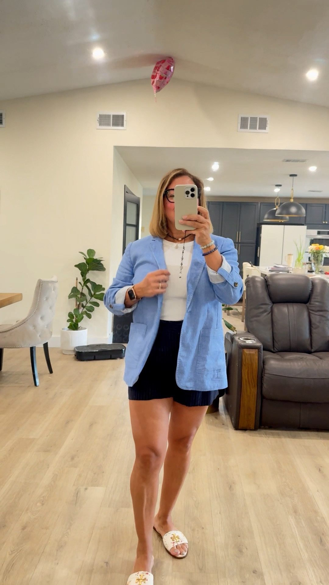 Florida casual outfit 
Shorts @loft
Blazer @anntaylor 
Top @loft

#womenfashion #casualoutfit #loveloft 

#LTKspring #LTKOver40 #LTKdayinmylife