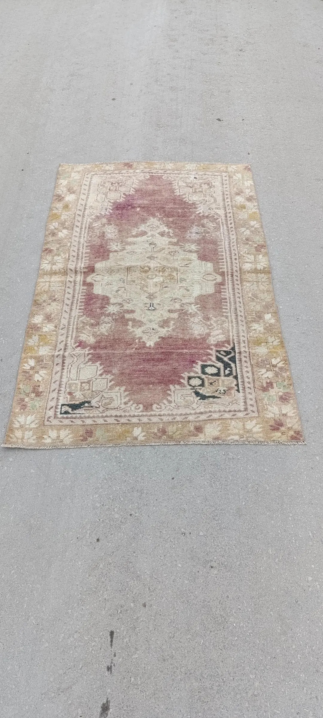 3x5 Rug, 3x5 Turkish Rug, 3x5 Vintage Rug, 3x5 Oushak Rug, Faded Rug, Kithcen Rug, Livingroom Rug... | Etsy (US)