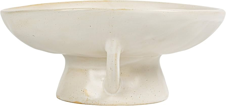 Creative Co-Op Stoneware Bowl w Reactive Glaze, White | Amazon (US)