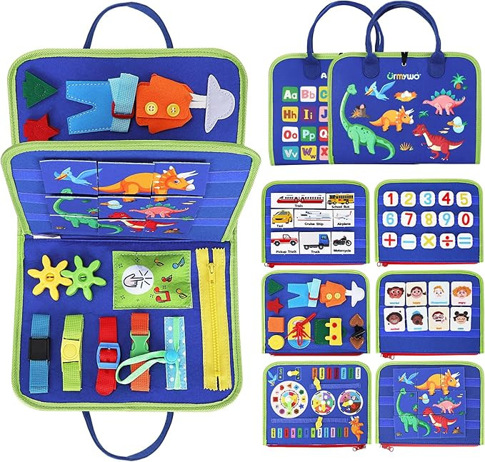 URMYWO Busy Board for Toddlers, Montessori Toys Busy Book for 1 2 3 4 Year Old Toddlers Preschool... | Amazon (US)