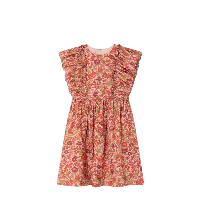 Bonpoint Lizzy Liberty Fabric Ruffle Dress | JoJo Mommy
