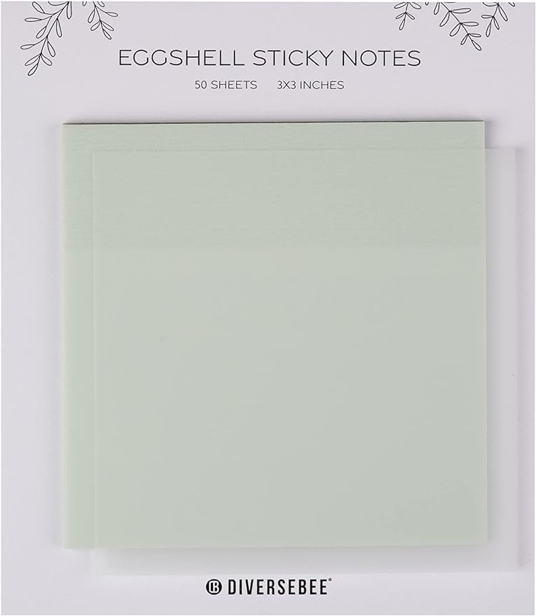 DiverseBee 50 Sheets Pastel Transparent Sticky Notes, 3x3” Clear Sticky Tabs, Translucent Page ... | Amazon (US)