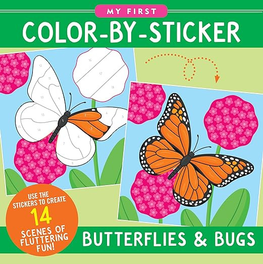 My First Color-By-Sticker Book - Butterflies & Bugs      Paperback – Sticker Book, June 3, 2023 | Amazon (US)