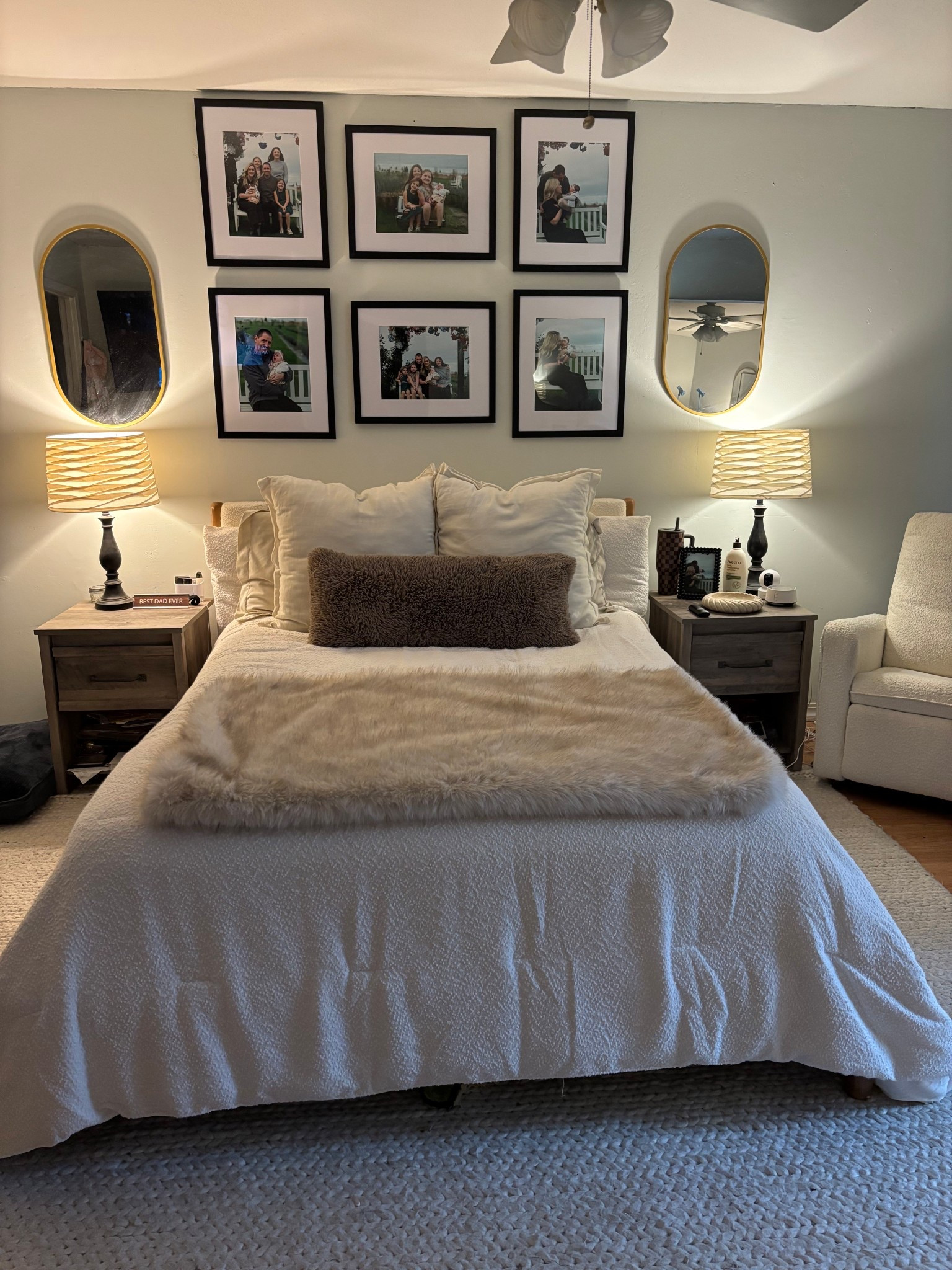 Our bedroom set ✨ obsessed with boucle furniture!! 

Target, home, bedroom, bed set, pillows, boucle furniture, nursery glider, wool rug, gallery wall

#LTKselfcare #LTKHoliday #LTKHome