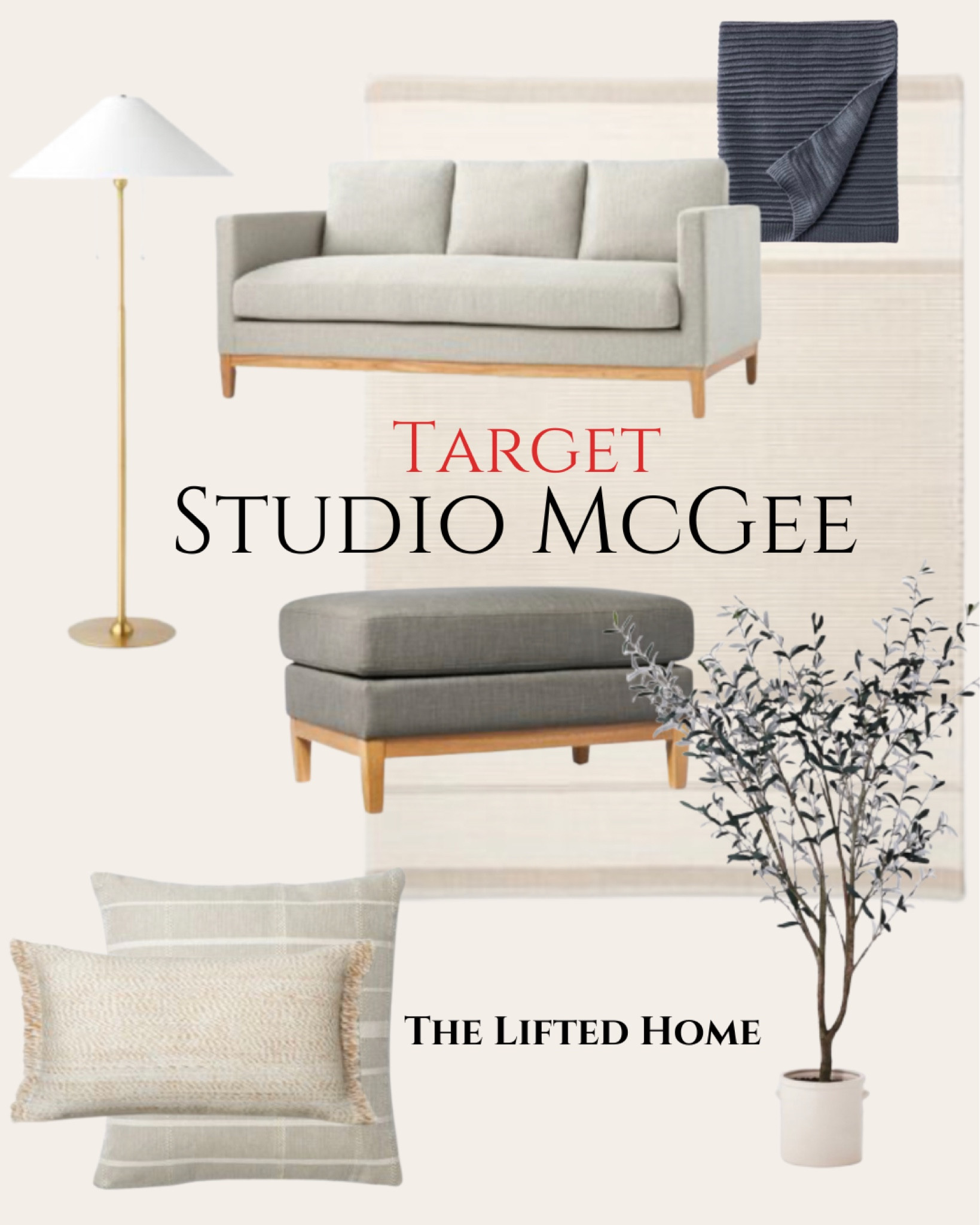 Beautiful living room home decor finds from Studio McGee for Target. #livingroom #homedecor

Chair, sofa, ottoman, olive tree, throw pillows, floor lamp, throw blanket, rug, neutrals 

#LTKhome #LTKunder100 #LTKFind