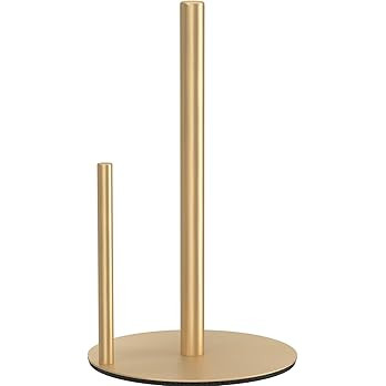 Paper Towel Holder Gold, Premium Stainless Steel Kitchen Roll Dispenser, Countertop Roll Organize... | Amazon (US)