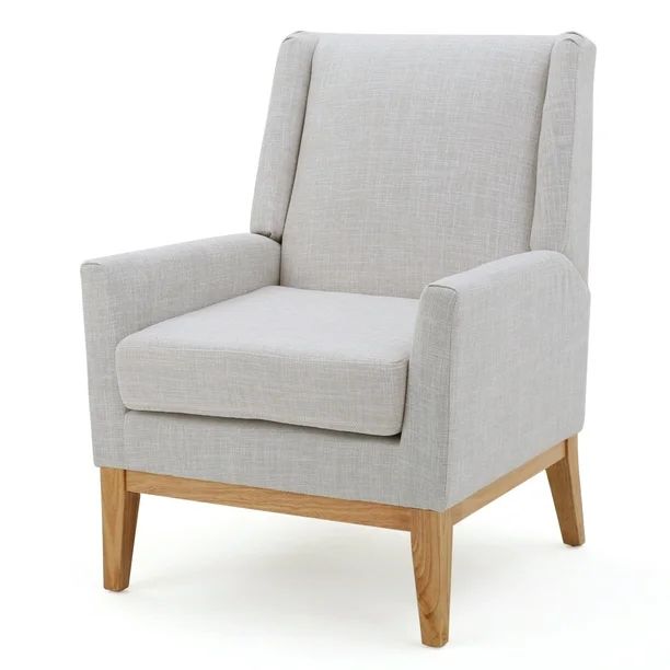 Noble House Lauren Beige Fabric Accent Chair | Walmart (US)