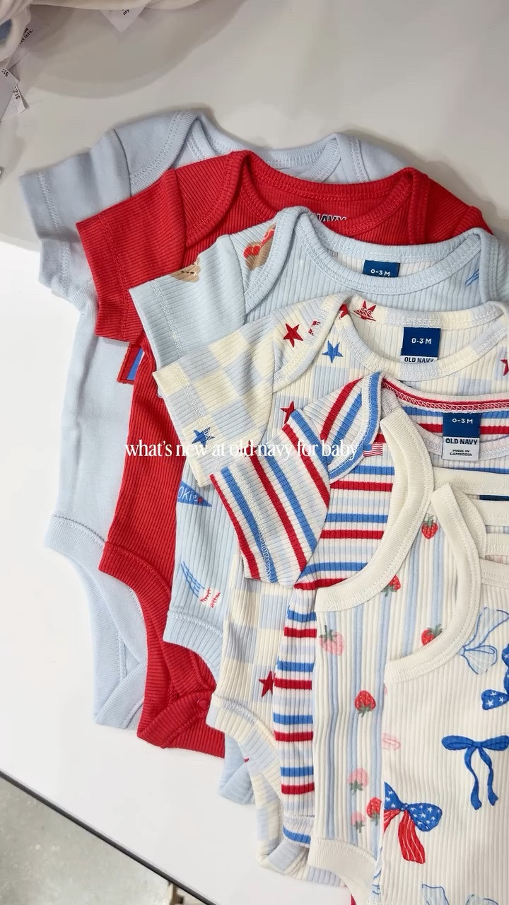 all things Americana for your baby girl & baby boy 🇺🇸🌭💫 drop the word USA & I’ll send you everything ❤️🫶🏼

#oldnavy #oldnavystyle #oldnavybaby #oldnavyfinds 4th of July outfits for baby, red white & blue, baseball baby, summer