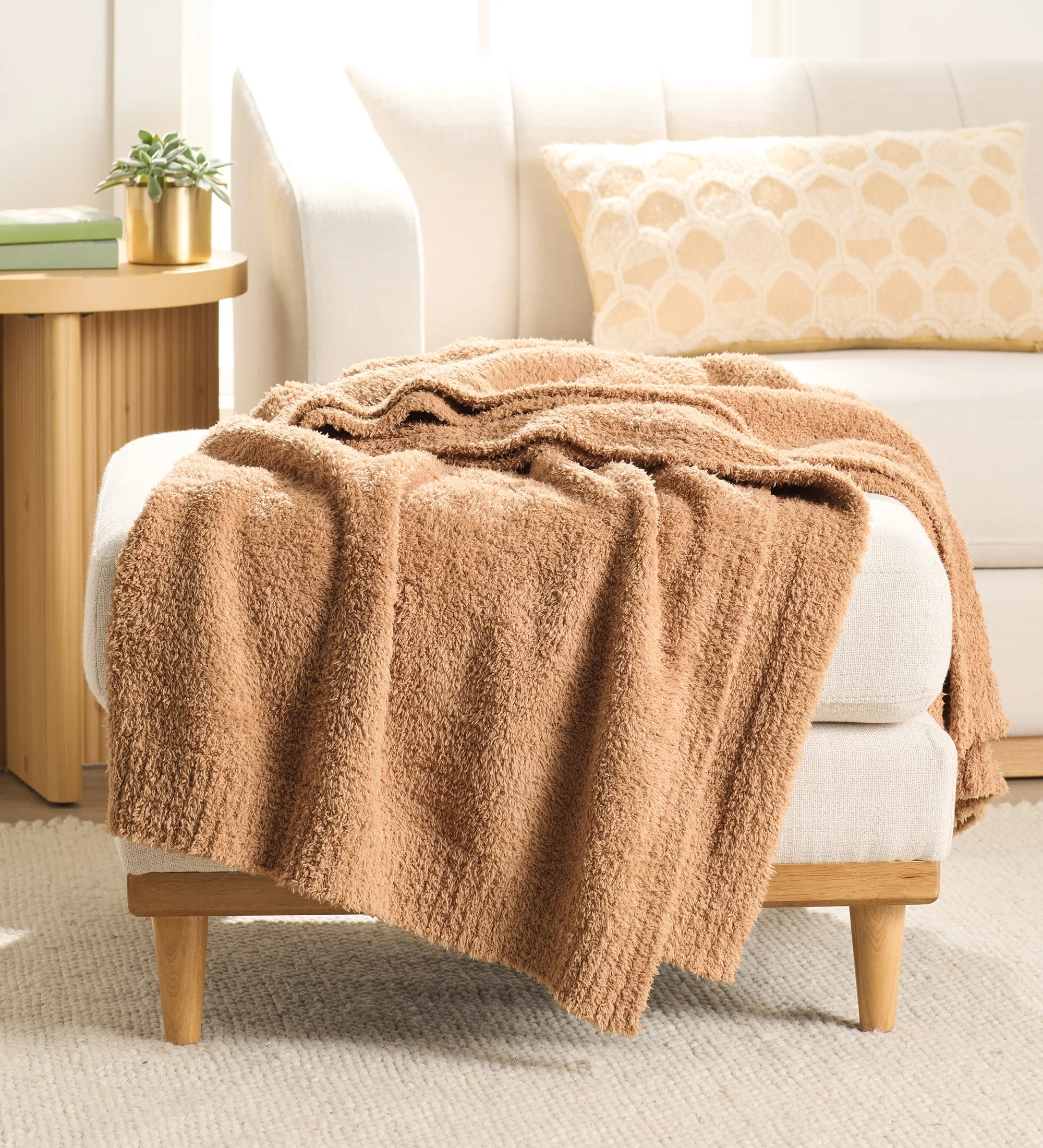 Better Homes & Gardens Cozy Knit Throw, Dark Caramel, 50x72" | Walmart (US)