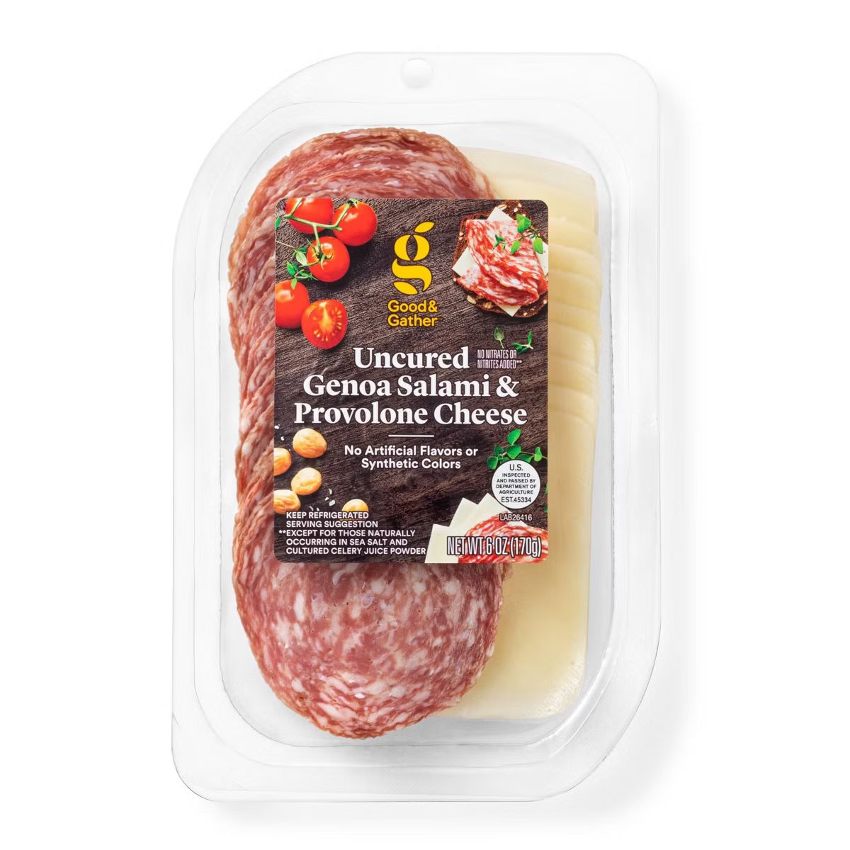 Uncured Genoa Salami and Provolone Cheese - 6oz - Good & Gather™ | Target