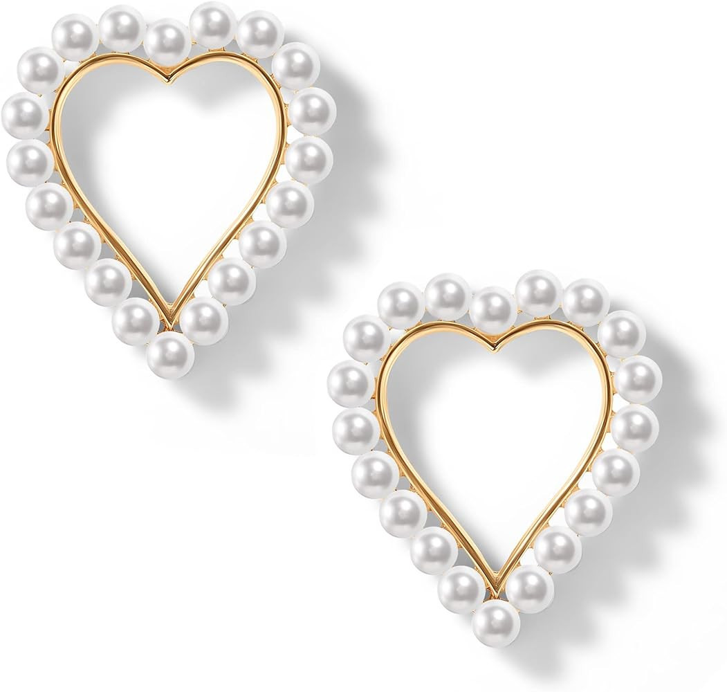 PopTopping Long Pearl Earrings Tassel Pearl Dangle Earrings For Women Gold Pearl Tassel Drop Earr... | Amazon (US)