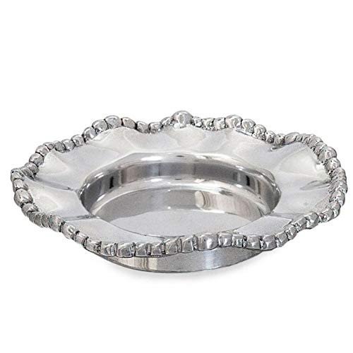 Beatriz Ball G&G Organic Pearl Wine Coaster, Aluminium, Silver, 27.94 x 22.86 x 1.9 cm | Amazon (US)