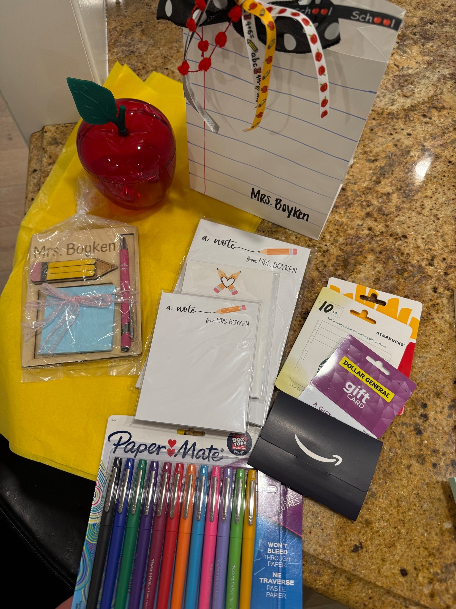 Back to school gift. Teachers gift. Teachers notepad  