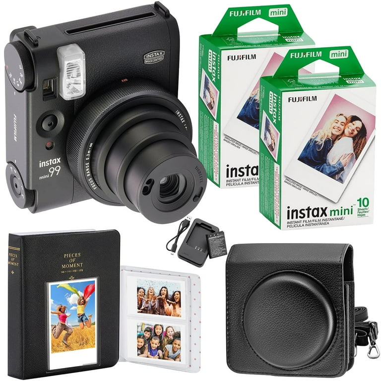 FUJIFILM Instax Mini 99 Camera, 20 Mini Films, Camera Case, Photo Album and Quality Photo Cloth | Walmart (US)