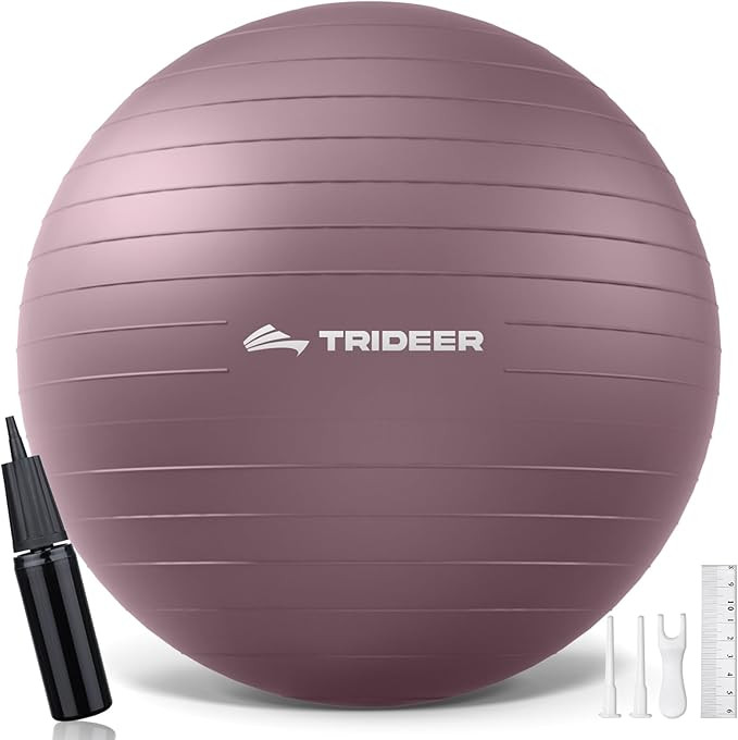 Trideer Yoga Ball – Anti-Burst Exercise Ball for Pregnancy, Office, Birthing, Stretching & Core... | Amazon (US)