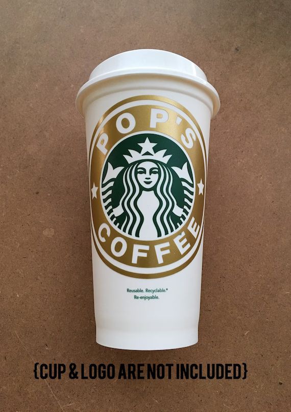 Personalized Name DIY Decal for Starbucks Coffee Cup | Etsy (US)