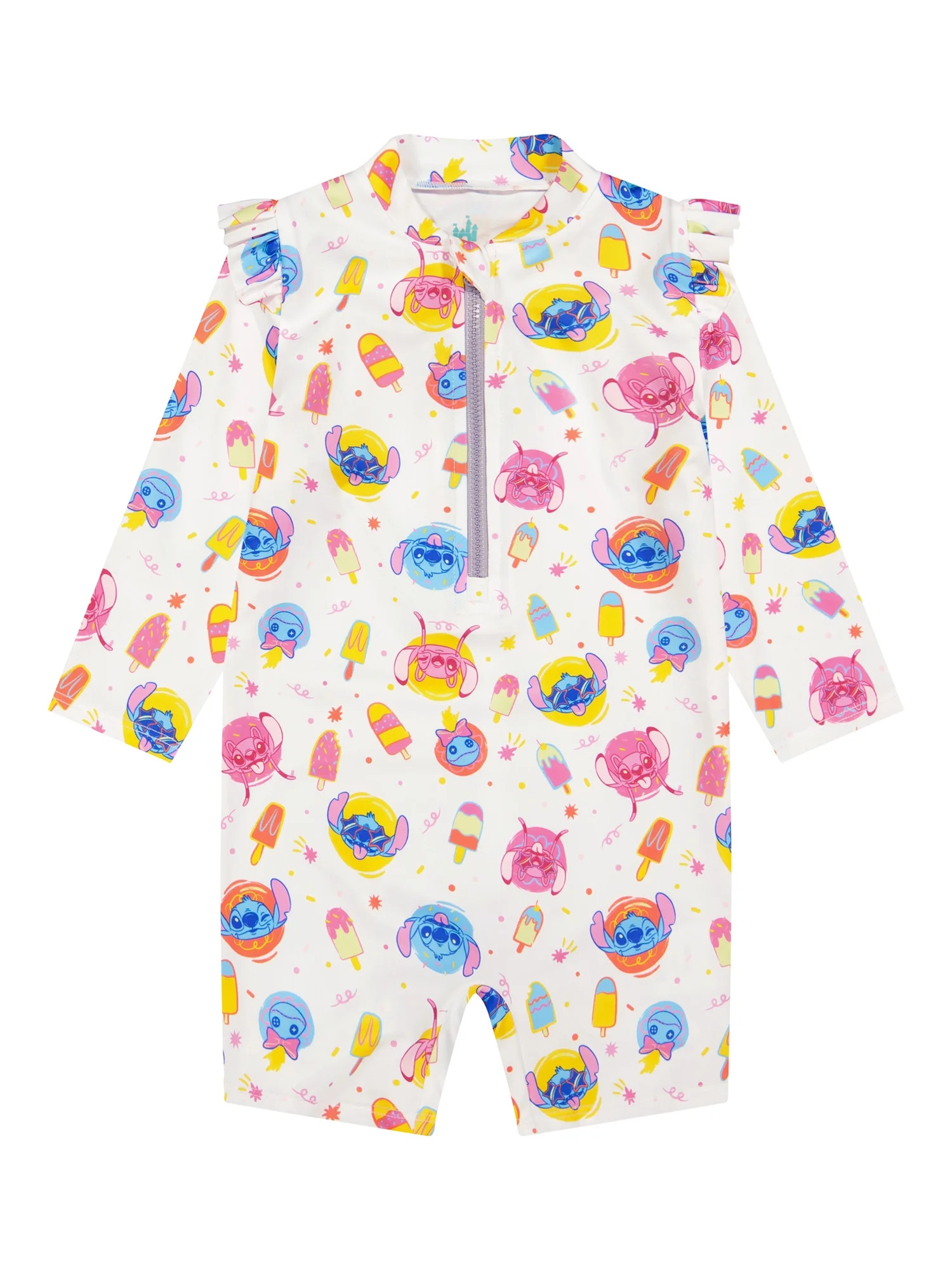 Character Baby Boy One- Piece Rash Guard Swimsuit, Sizes 0/3M- 24M | Walmart (US)