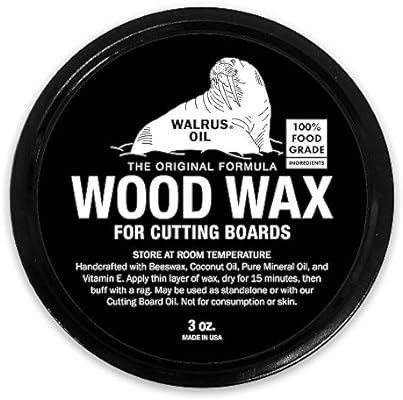 WALRUS OIL - Wood Wax, 3 oz Can, FDA Food-Safe, Cutting Board Wax and Board Cream | Amazon (US)
