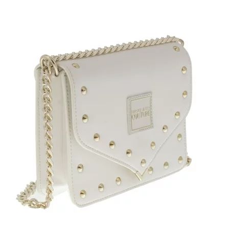 Versace Jeans Couture Twin Chain Strap Cream Small Shoulder Bag | Walmart (US)