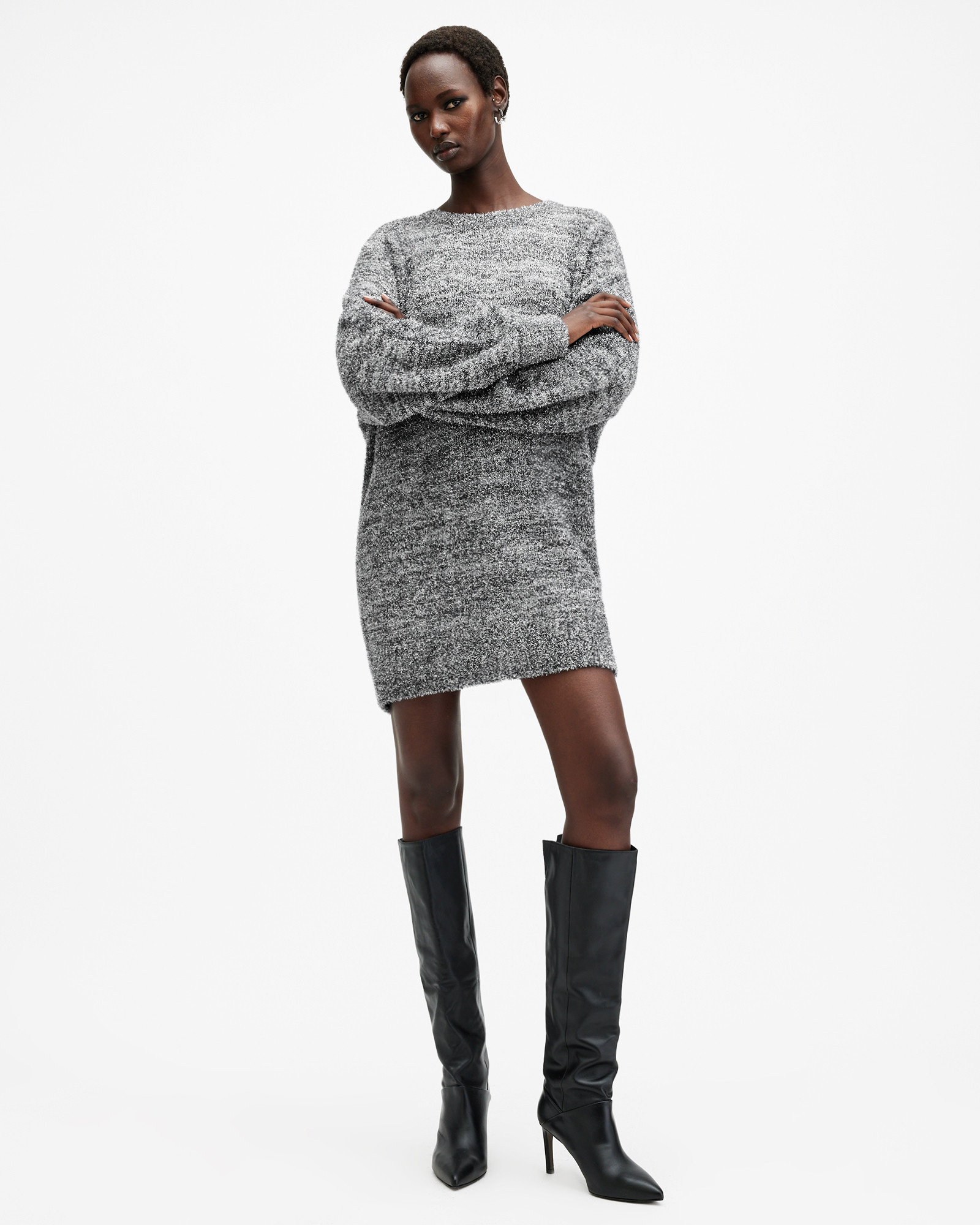Dazzle Oversized Jumper Dress | AllSaints UK